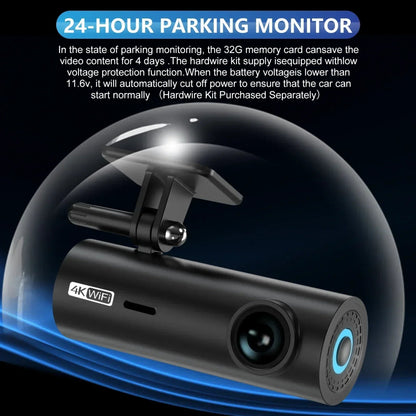 4K Dash Cam DVR Recorder APP Control with WIFI Voice 24h Parking Monitoring function - Car Story