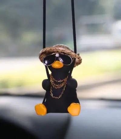 Black Swinging Duck 1pc - Car Story