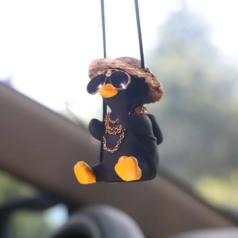 Black Swinging Duck 1pc - Car Story