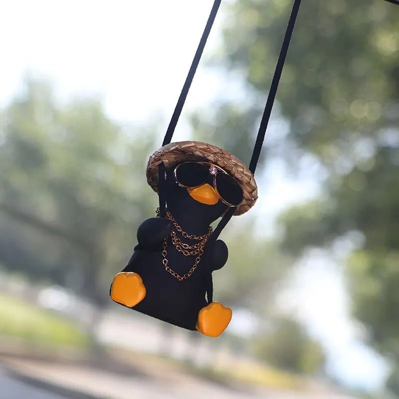 Black Swinging Duck 1pc - Car Story