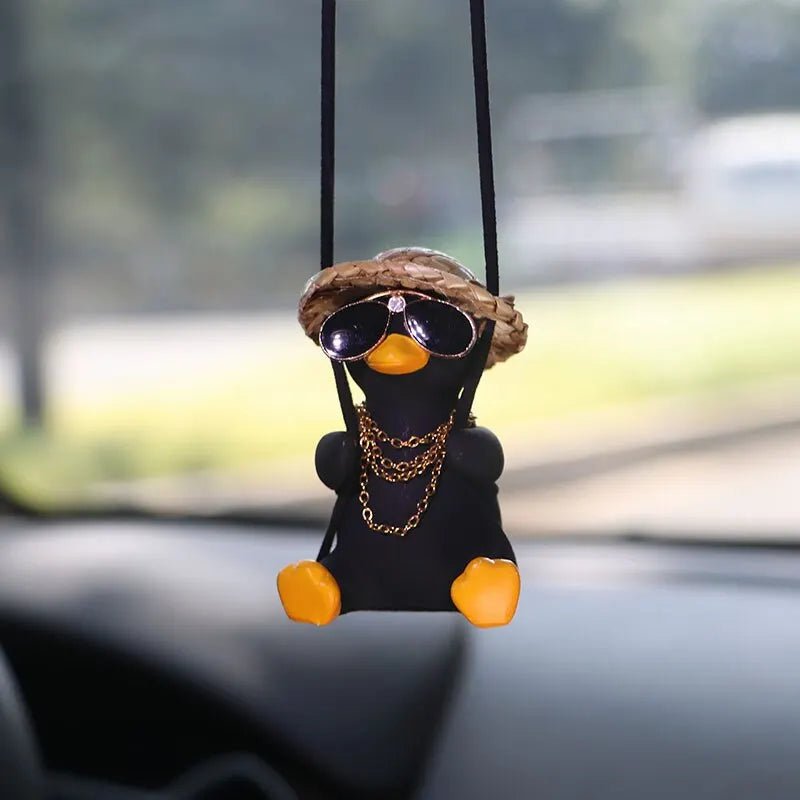 Black Swinging Duck 1pc - Car Story