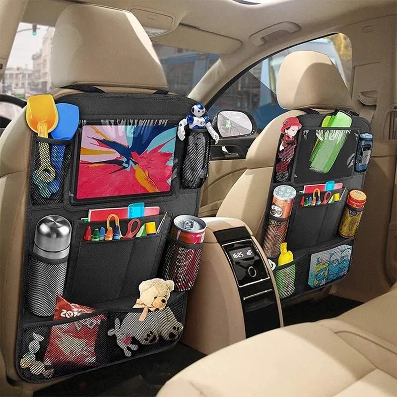 Car Seat Organizer Multifunctional Oxford Fabric Car Back Multi Pocket Storage Bag with Tablet Holder Protector for Kids - Car Story