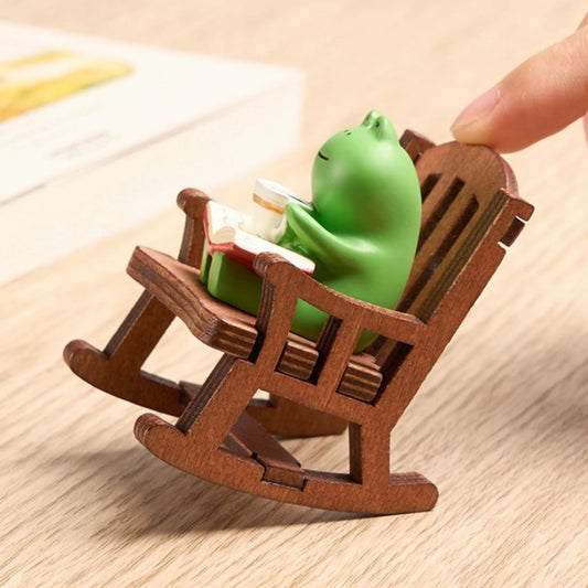 Coffee Time Frog on a chair 1pc - Car Story