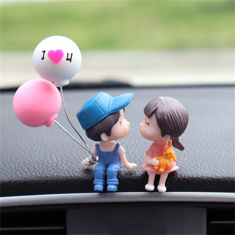 Cute Cartoon Couple 1pc - Car Story