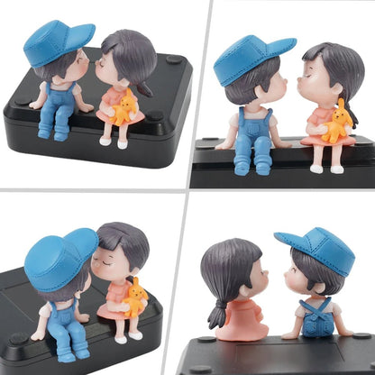 Cute Cartoon Couple 1pc - Car Story