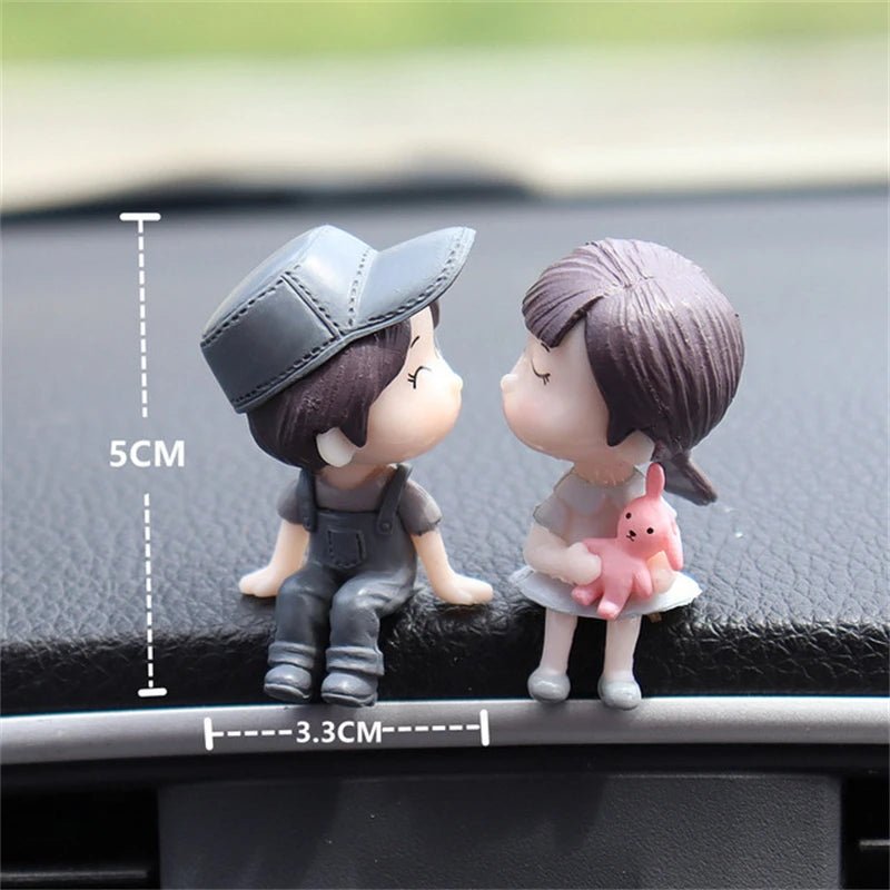 Cute Cartoon Couple 1pc - Car Story