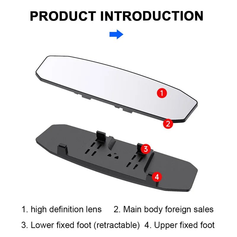 Universal Rearview Mirror Anti Glare Wide - angle - Car Story